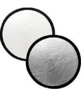 Pannelli riflettenti circolari 50 cm Bianco - Argento
