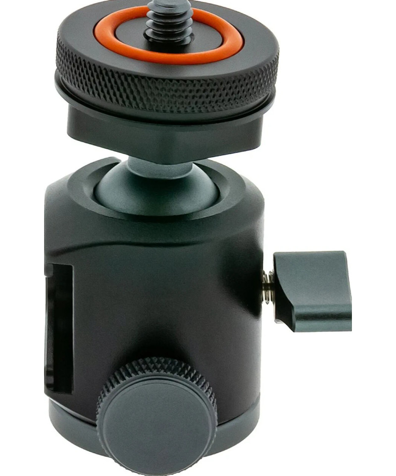 1435 testa per treppiede Nero Alluminio 1/4" Palla (forma)