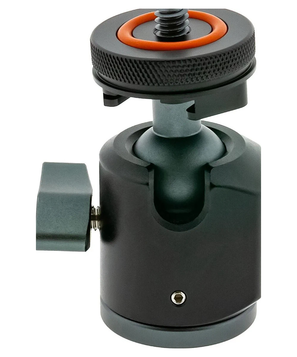 1435 testa per treppiede Nero Alluminio 1/4" Palla (forma)