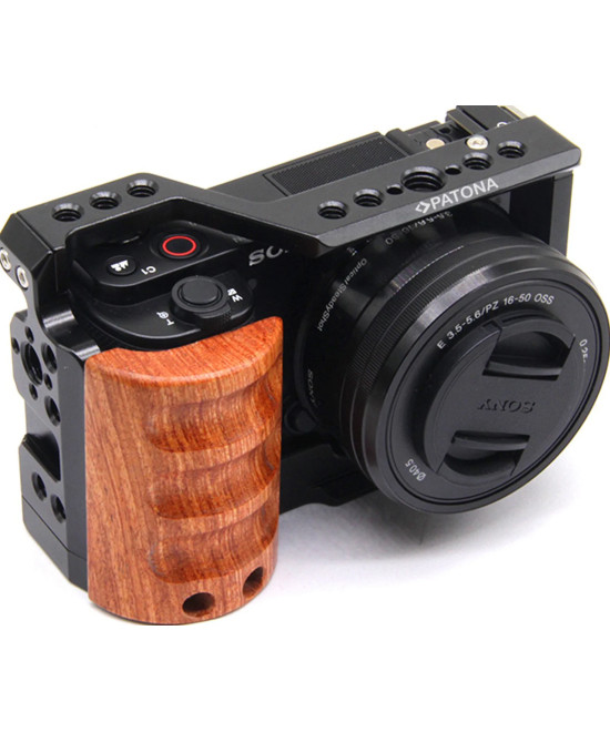 Cage Sony ZVE-10 custodia per macchine fotografiche 1/4, 3/8" Nero, Legno