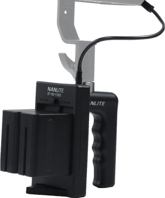 Battery grip BT-BG-V per batterie V-Mount con connettore DC per luce LED Forza 60