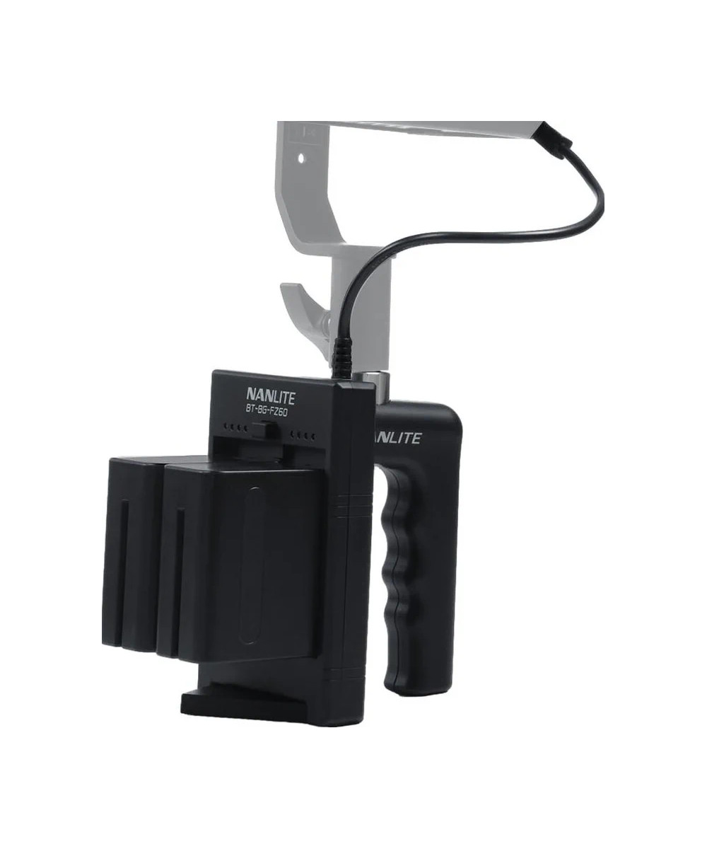 Battery grip BT-BG-V per batterie V-Mount con connettore DC per luce LED Forza 60