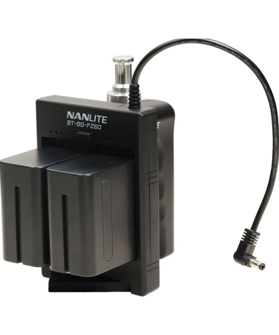 Battery grip BT-BG-V per batterie V-Mount con connettore DC per luce LED Forza 60