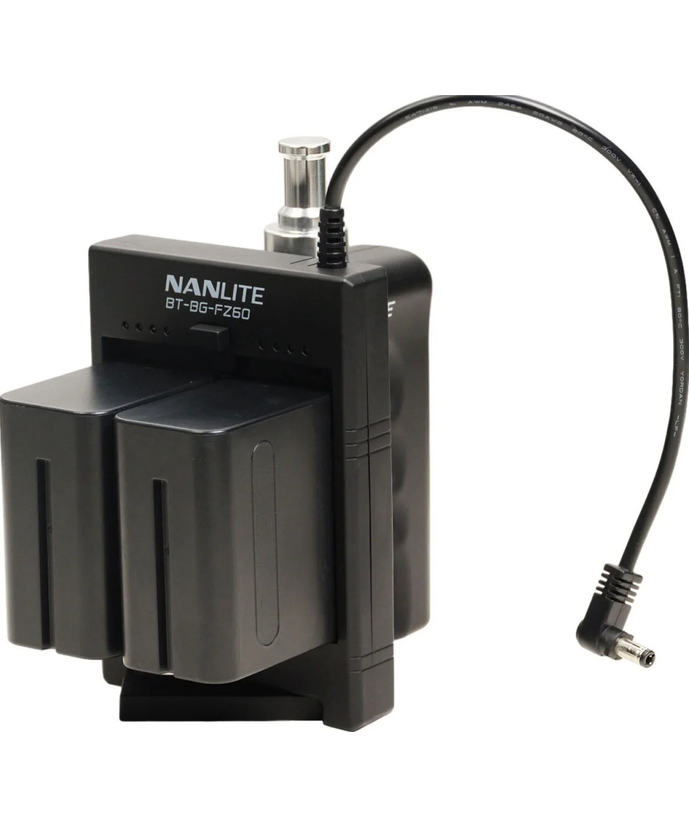 Battery grip BT-BG-V per batterie V-Mount con connettore DC per luce LED Forza 60
