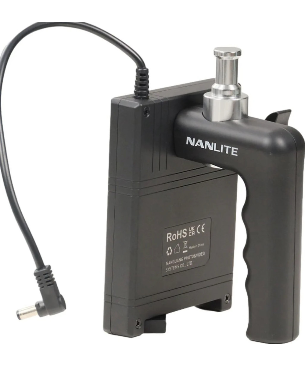 Battery grip BT-BG-V per batterie V-Mount con connettore DC per luce LED Forza 60