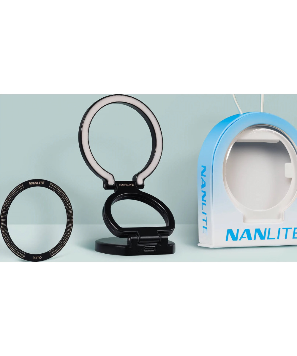 Lumo Bi-Color LED Ring Light Polar Black