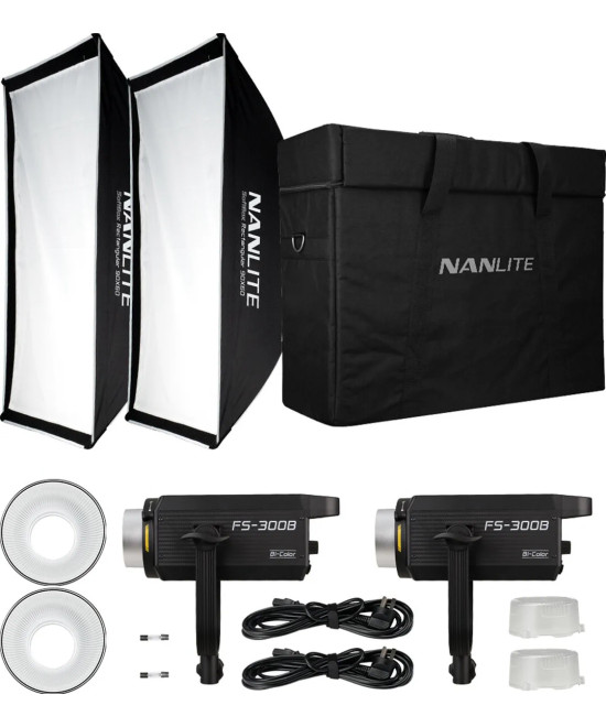 FS-300B Bicolor Kit doppio con Stativi e borsa