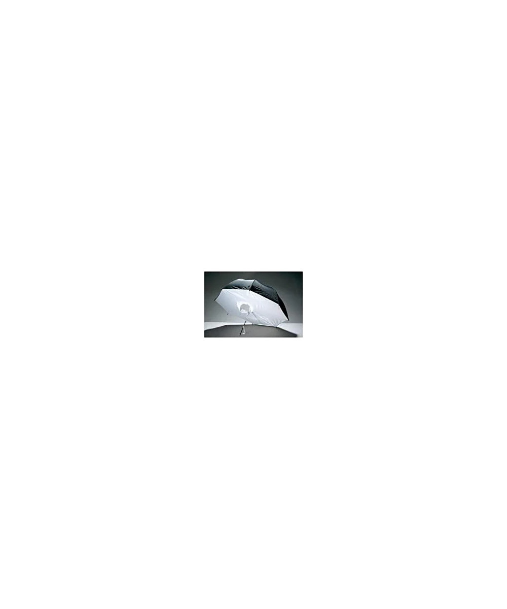 UB-010-40" Ombrello 101cm Bianco/Nero Con Diffusore