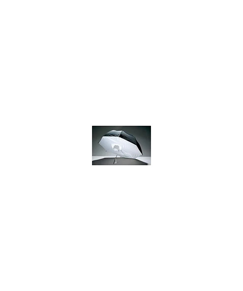 UB-010-40" Ombrello 101cm Bianco/Nero Con Diffusore