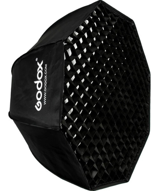 Softbox ottagonale a chiusura rapida 80cm con griglia