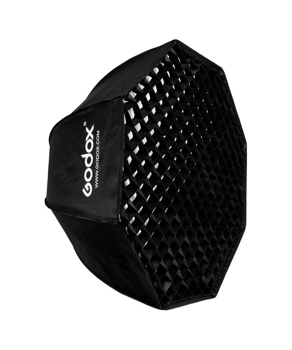 Softbox ottagonale a chiusura rapida 80cm con griglia