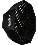 Softbox ottagonale a chiusura rapida 80cm con griglia