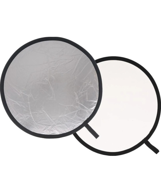 Pannello circolare Argento / Bianco Ø 95 cm