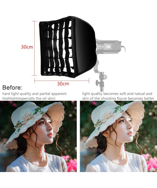 Softbox SA-30 con Griglia 30x30 per S30