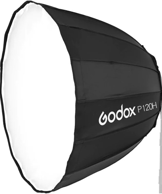 Softbox parabolico 120cm con anello bowens