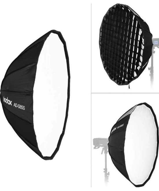Softbox AD-S85S 85cm Argento per AD400PRO
