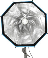 Softbox ottagonale a chiusura rapida 60cm con griglia, Attacco FM