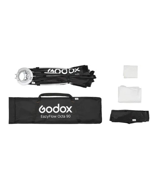 Softbox EAZYFLOW Ottagonale 90cm a chiusura rapida con griglia