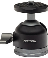 1436 testa per treppiede Nero Alluminio 1/4" Palla (forma)