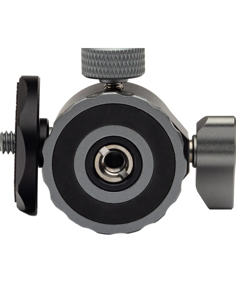 1436 testa per treppiede Nero Alluminio 1/4" Palla (forma)