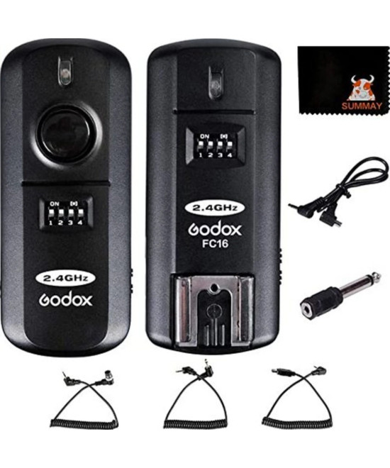 FC-16N Scatto Remoto Wireless 2.4GHz 16 Canali per Nikon