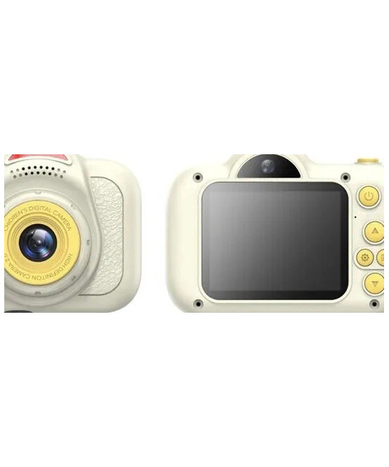 KIDS PHOTO CAMERA DIGITAL DUAL LENS MICRO SD 2"IPS HD BIANCA
