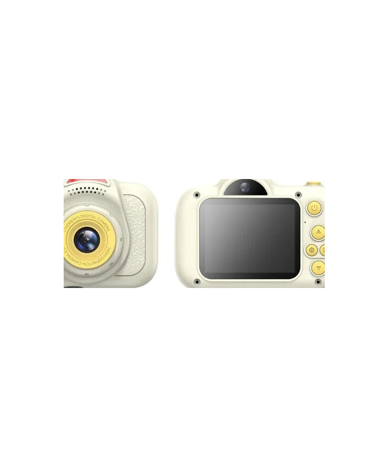 KIDS PHOTO CAMERA DIGITAL DUAL LENS MICRO SD 2"IPS HD BIANCA