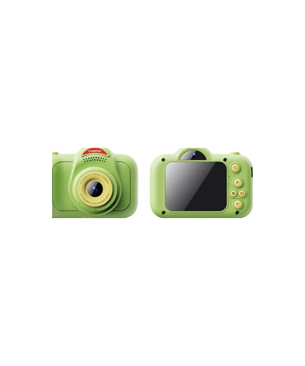 KIDS PHOTO CAMERA DIGITAL DUAL LENS MICRO SD 2"IPS HD VERDE