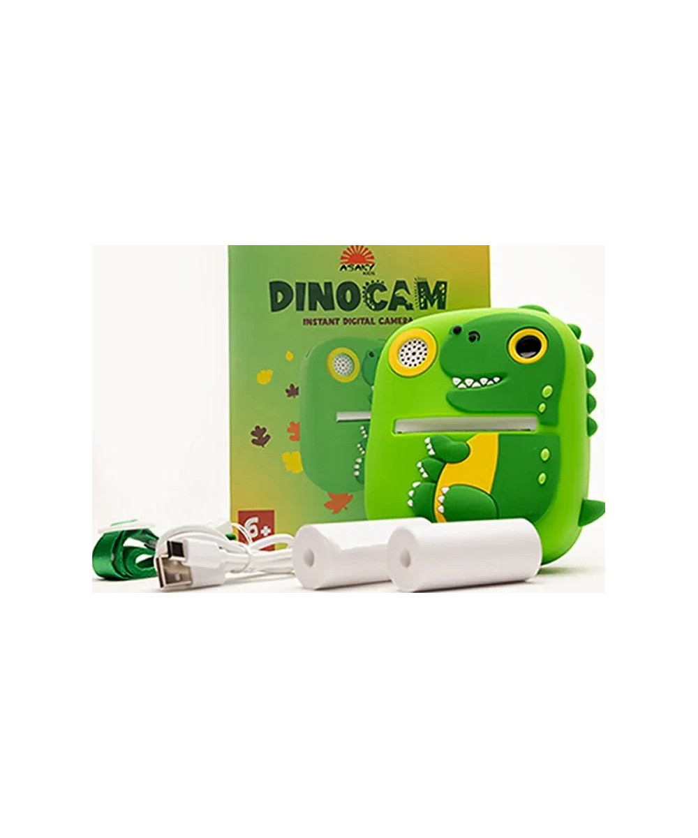 INSTANT CAMERA LCD 2,0 DINOSAURO KIT PER COLORARE CARTA TERMICA GREEN
