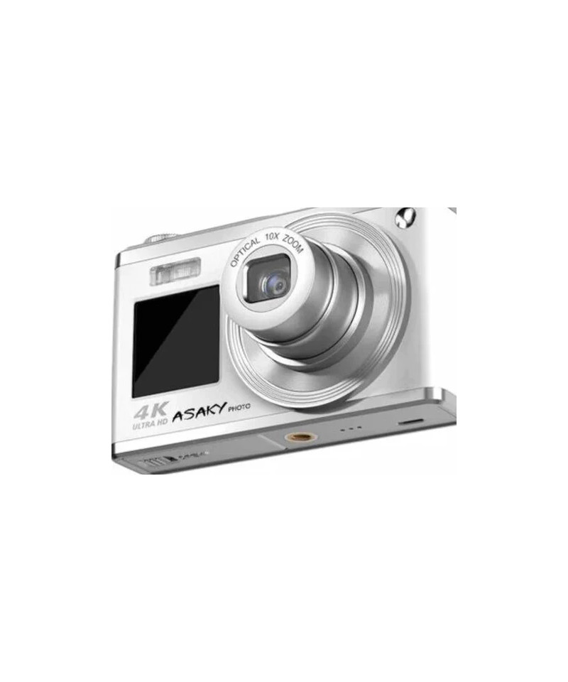 Photo Orbit X-10 Bianca - Fotocamera digitale compatta Dual Screen