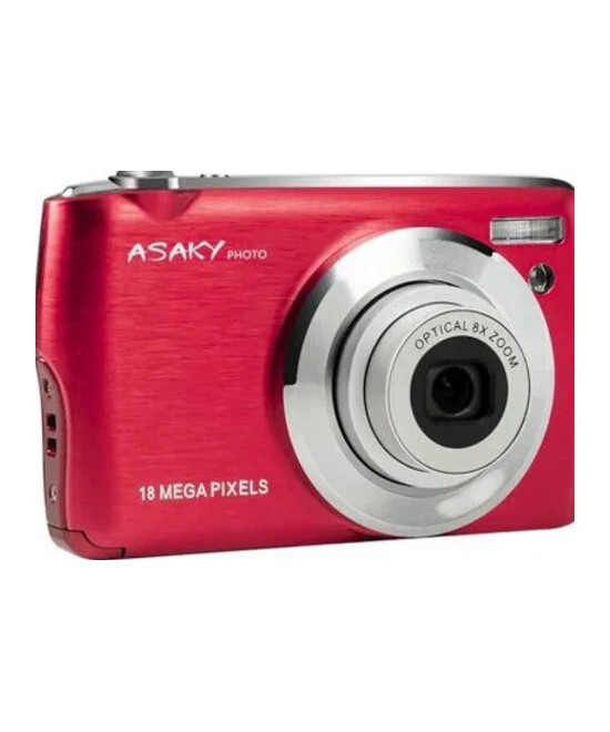 Photo Shuttle S-8 Rossa: Fotocamera digitale compatta Asaky Slim