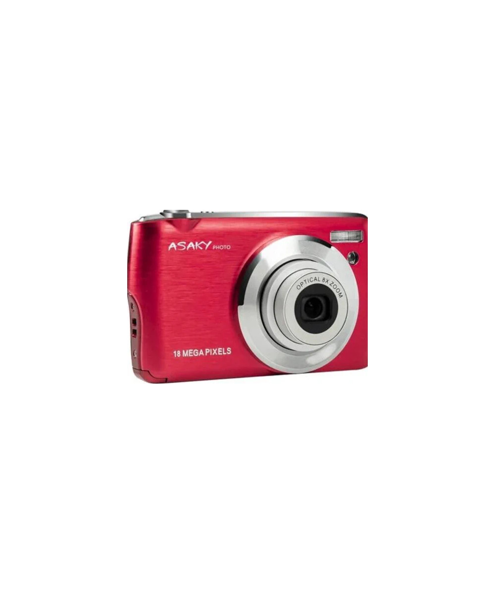 Photo Shuttle S-8 Rossa: Fotocamera digitale compatta Asaky Slim