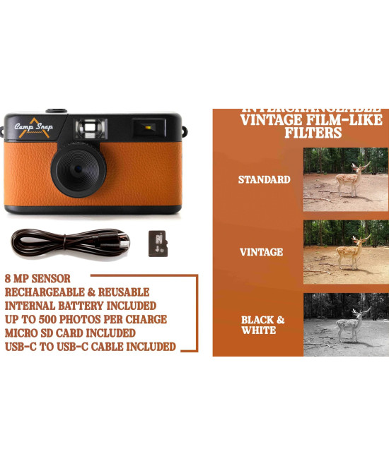 Screen Free Digital Cameras Chestnut Brown