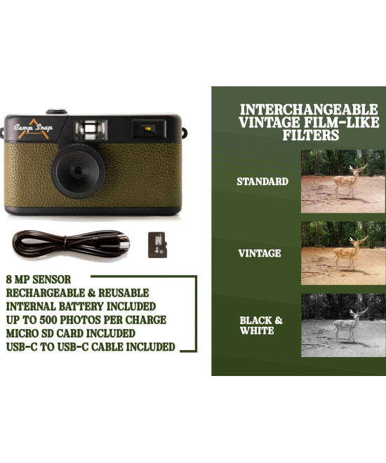 Screen Free Digital Cameras Forest Green
