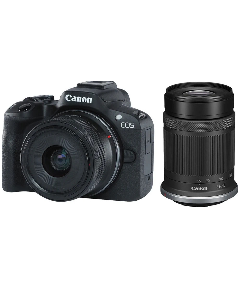 EOS R50 + RF-S 18-45mm f/4.5-6.3 IS STM + RF-S 55-210mm f/5-7.1 IS STM