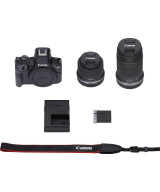 EOS R50 + RF-S 18-45mm f/4.5-6.3 IS STM + RF-S 55-210mm f/5-7.1 IS STM