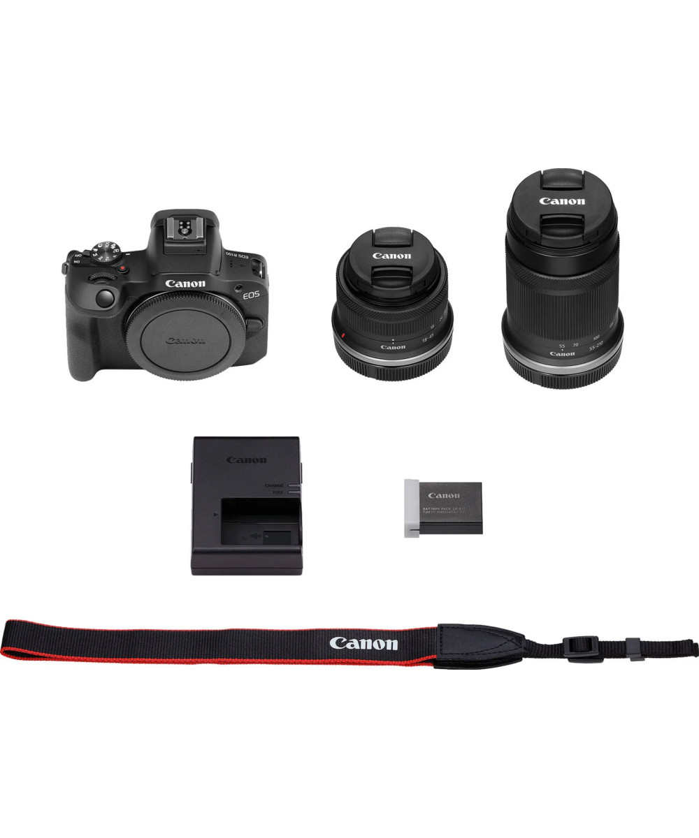 EOS R100 + RF-S 18-45mm f/4.5-6.3 IS STM + RF-S 55-210mm f/5-7.1 IS STM