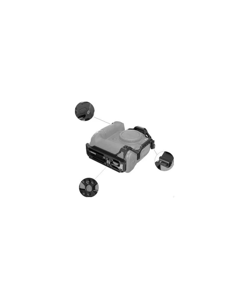 Gabbia per EOS R5/R6/R5 C con alloggiamento per BG-R10 Battery Grip