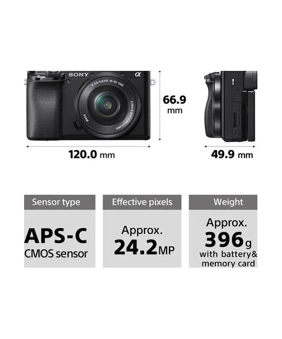 Alpha 6100 + SEL-P 16-50mm f/3.5-5.6 OSS II + SEL 55-210mm f/4.5-6.3 OSS