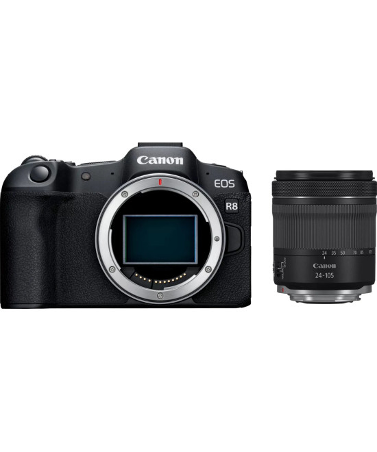 Fotocamera mirrorless Canon 5803C095 EOS R8 Kit RF 24 105mm F4 7.1 IS Kit RF 24 105mm F4 7.1 IS STM