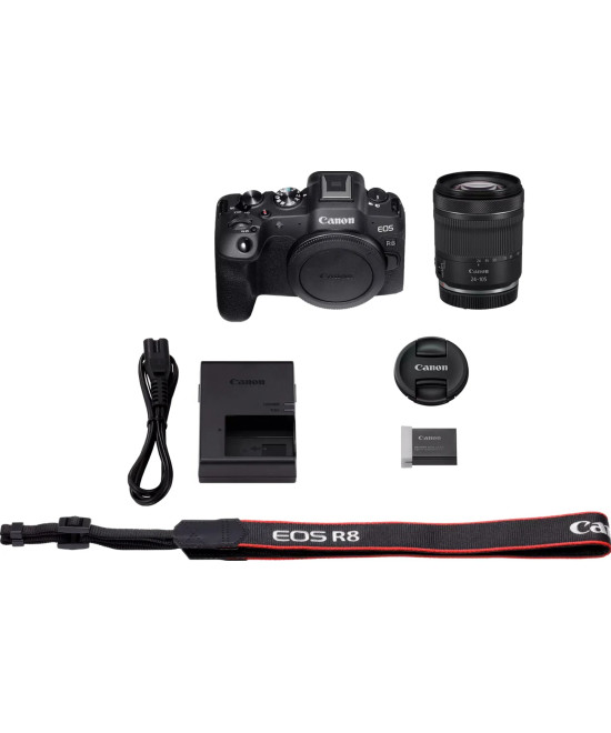 Fotocamera mirrorless Canon 5803C095 EOS R8 Kit RF 24 105mm F4 7.1 IS Kit RF 24 105mm F4 7.1 IS STM