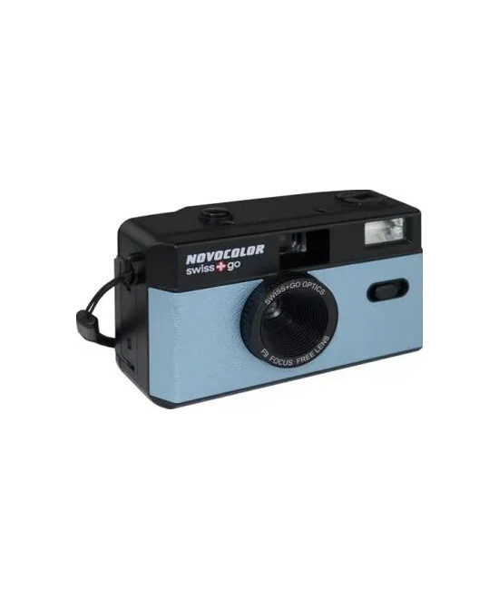 SWISS-GO Photo Camera Novocolor 35mm Ananlogica Blu