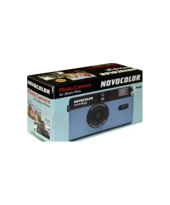 SWISS-GO Photo Camera Novocolor 35mm Ananlogica Blu