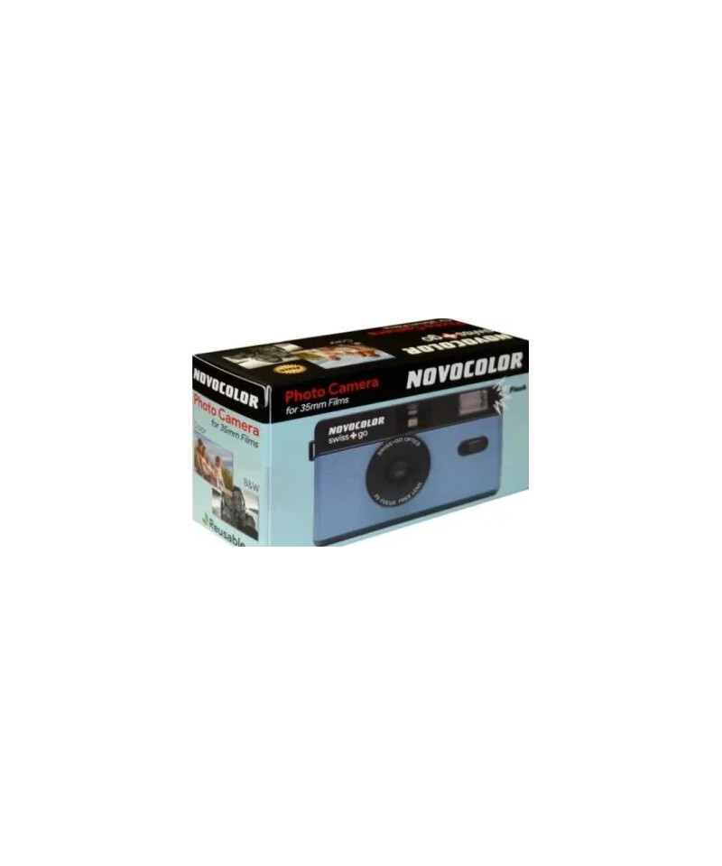 SWISS-GO Photo Camera Novocolor 35mm Ananlogica Blu