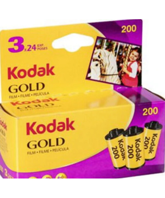 Tripack Rullino a Colori Gold 200 35mm 3x24 foto