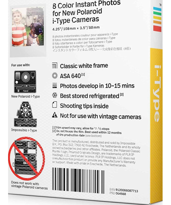 8 Pellicole Color Film per I-type