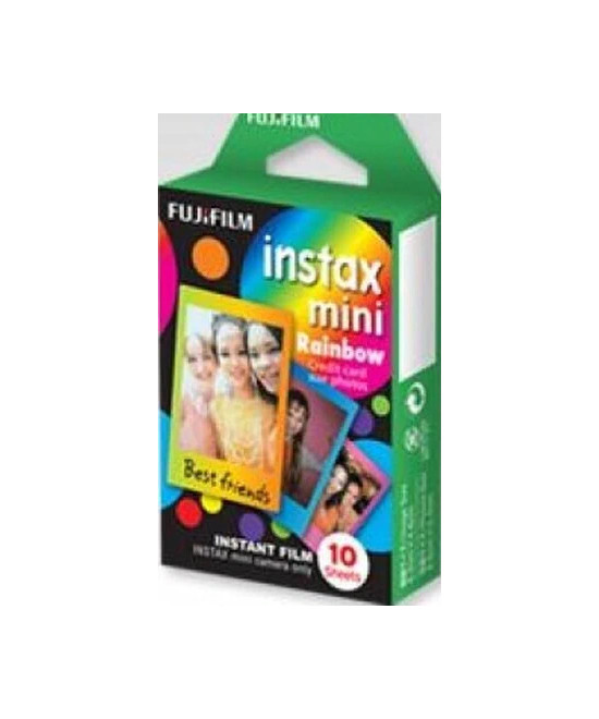 10 pellicole Instax Mini Sfondo arcobaleno