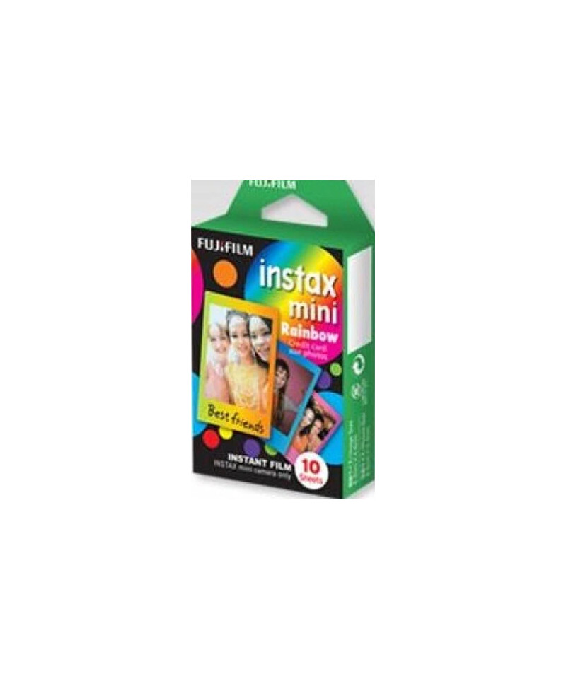 10 pellicole Instax Mini Sfondo arcobaleno