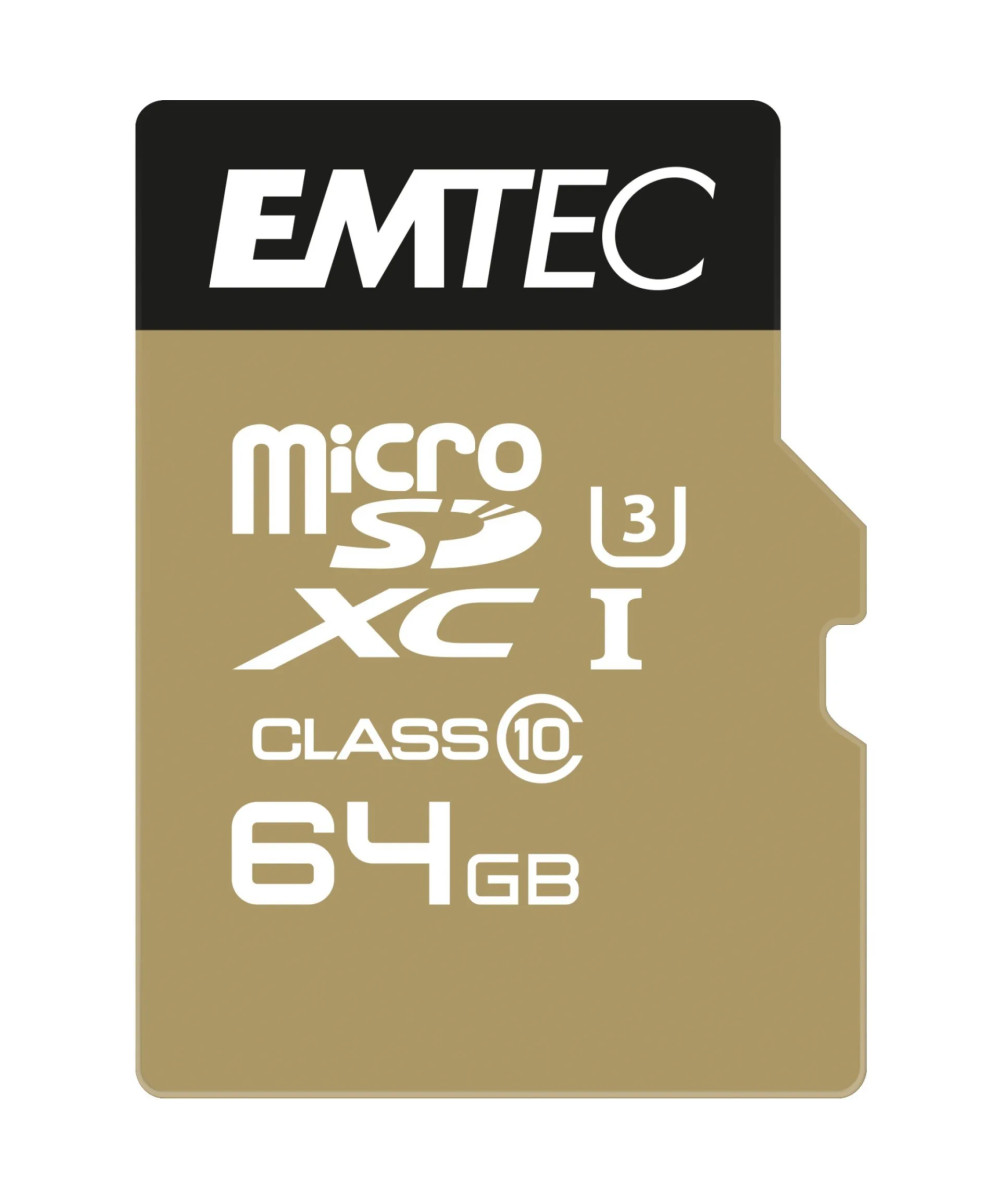 64GB Micro SDHC Classe 10 Speedin U3 + adattatore