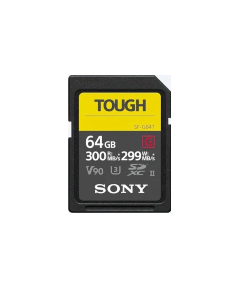 64GB SDXC Tough UHS II U3 R300MB/s W299MB/s 4k V90 IPX68